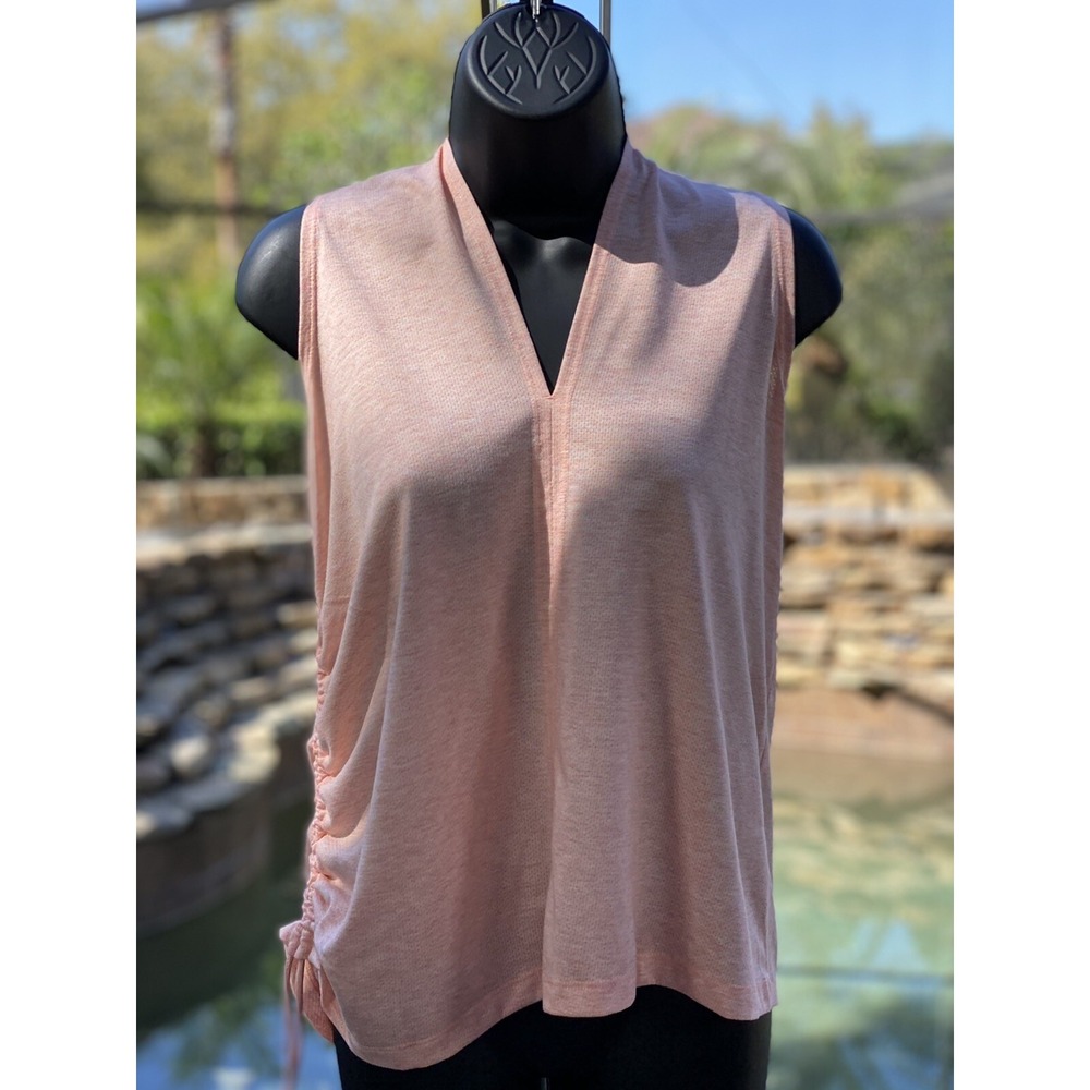 Nike Women's Cinched Side Tank Top - Large, Pink Activewear - New with Tags